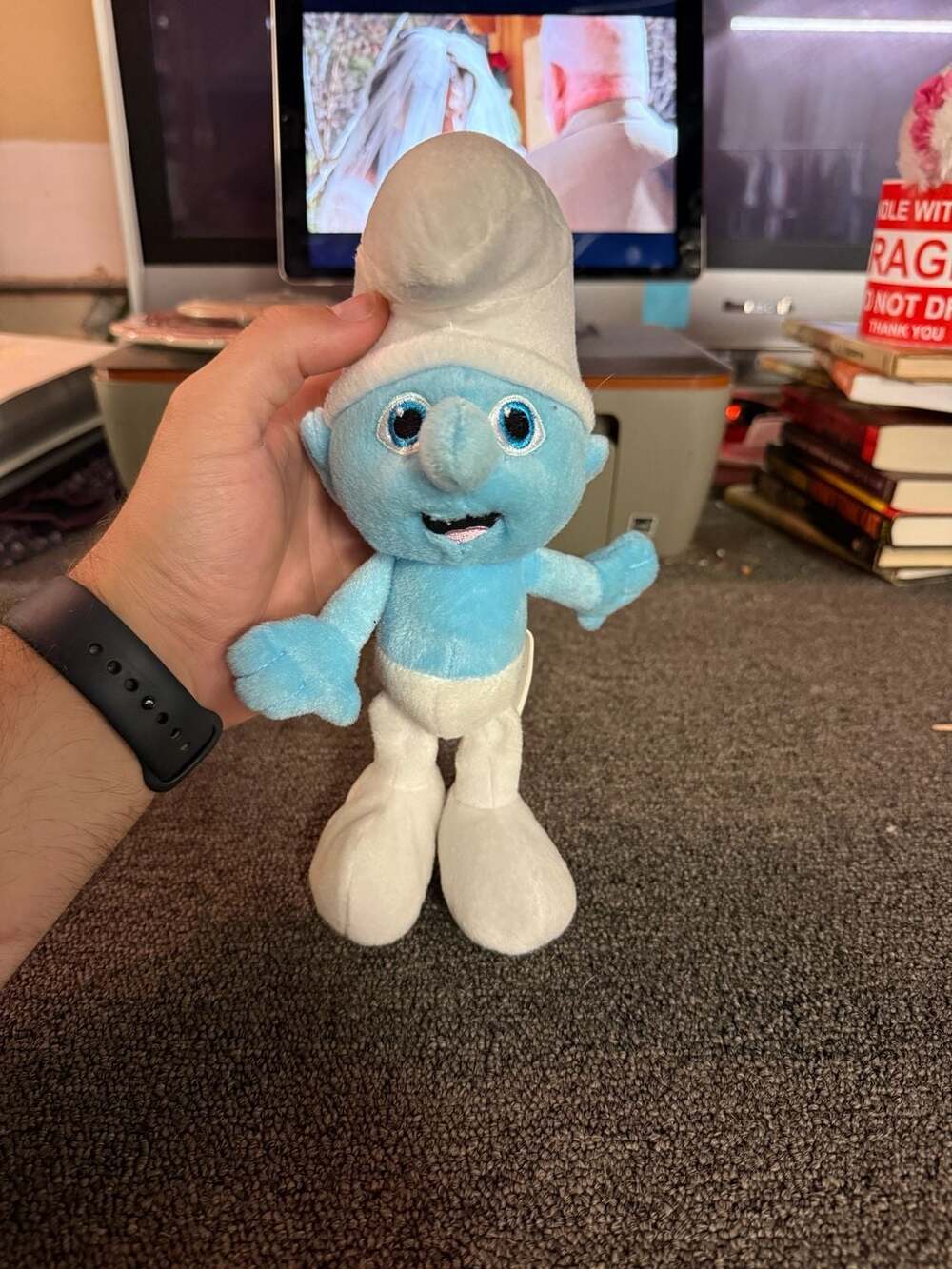 The Smurfs Movie Clumsy Smurf Plush Stuffed Animal Toy